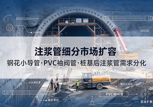 浏阳注浆管细分市场扩容，隧道钢花小导管、PVC 袖阀管、桩基后注浆管需求分化